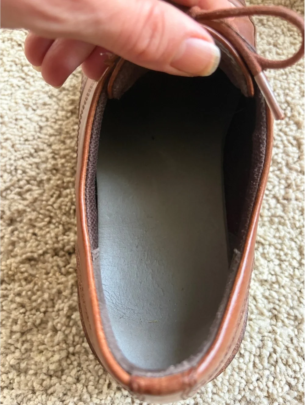 ECCO Men's ST.1 Hybrid Wingtip Oxford leather upper brown shoes Size 12 lace up
